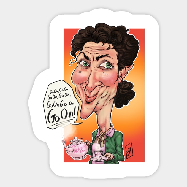 Mrs Doyle Sticker by SketchieDemon